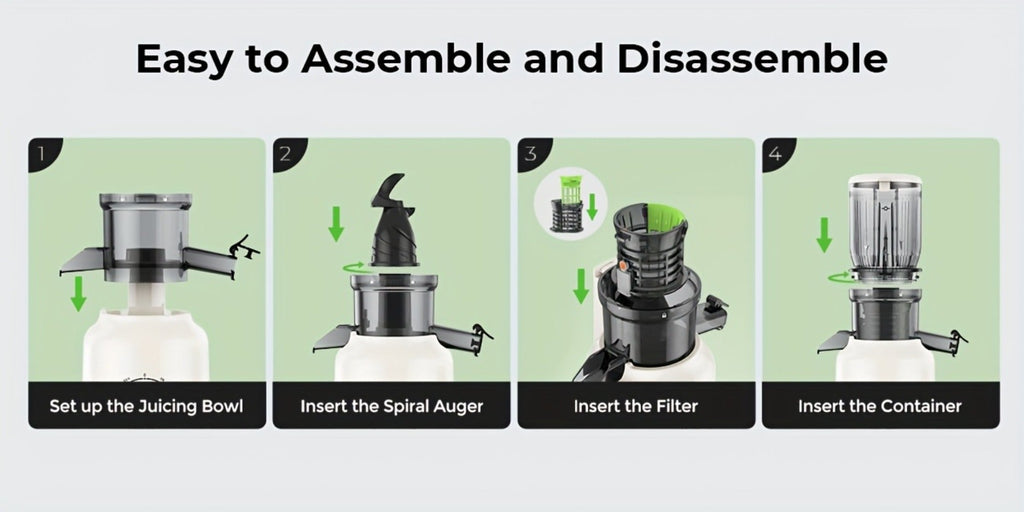 Centrifugal Juicer with 4.3-Inch Wide Feed Chute - 3-Speed Electric Juicer Machine for Whole Fruits & Vegetables, High Juice Yield, 3 Interchangeable Strainers, Easy to Clean, BPA-Free