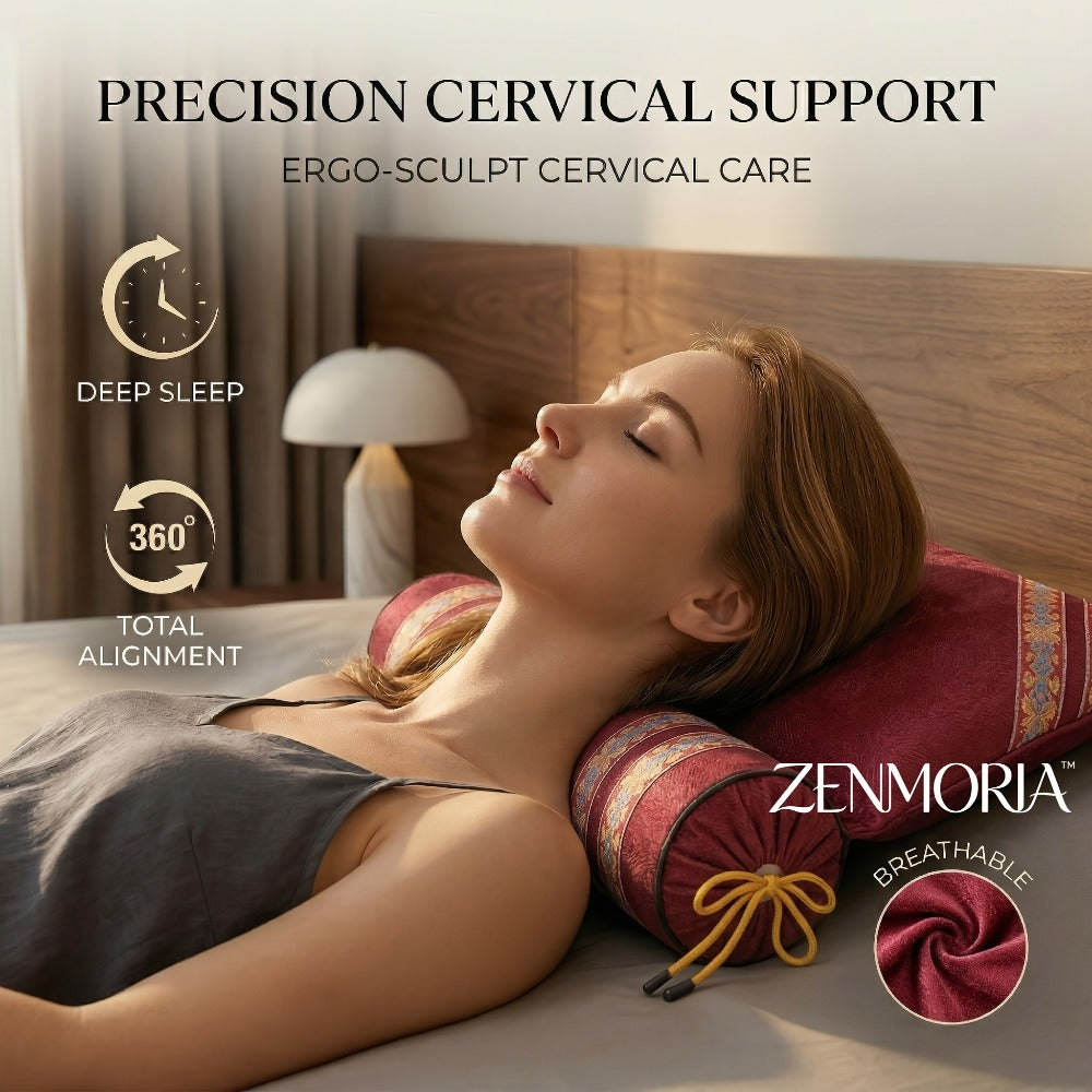 Detachable 2-in-1 Buckwheat Pillow ¨C Ergonomic Support & Adjustable Comfort for Better Sleep