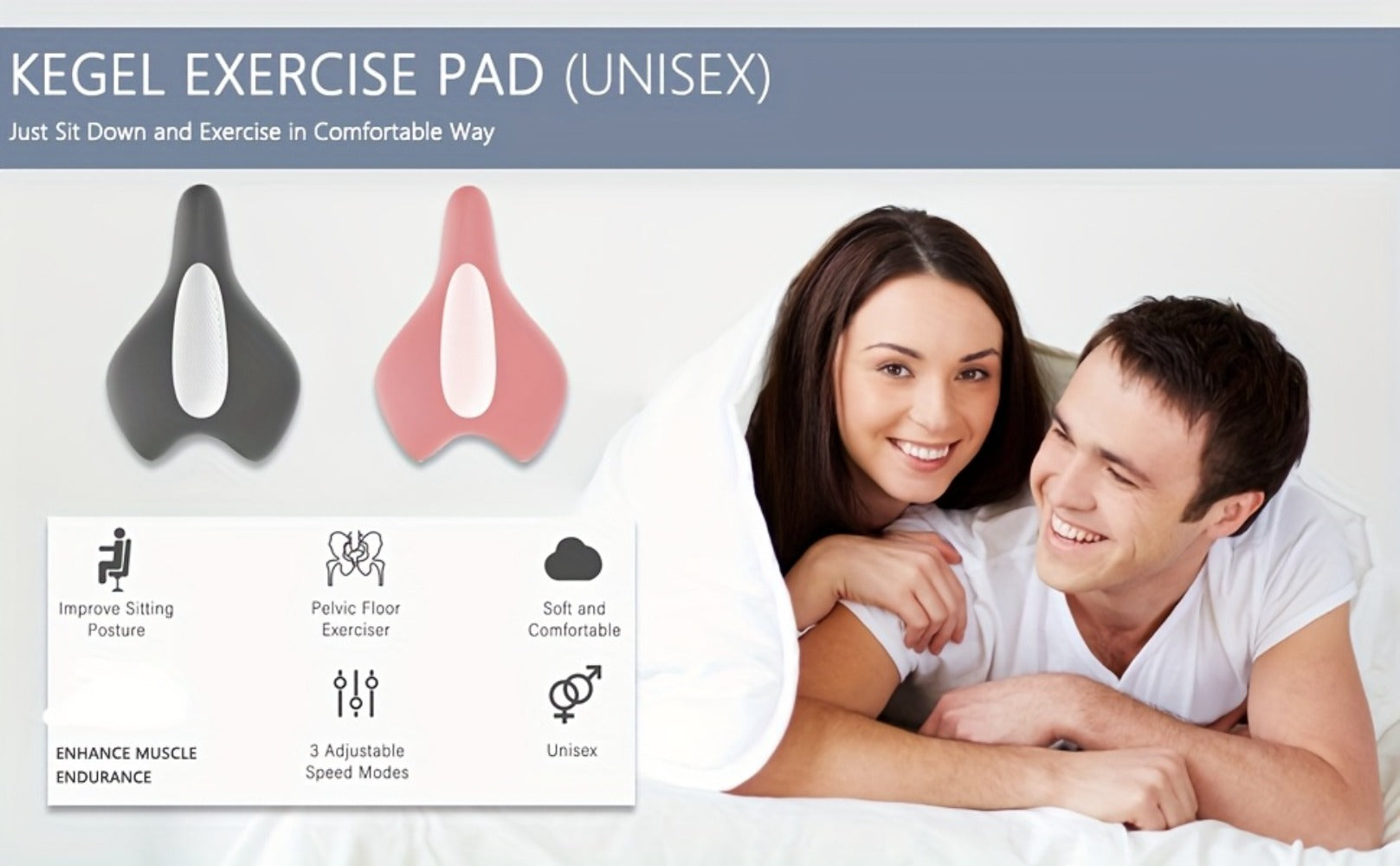 Kegel Trainer Pelvic Floor Muscle Exerciser, Electric EMS Cushion Massager for Women & Men, Pelvic Floor Rehabilitation Device, Home Fitness Equipment for Bladder Control & Core Strengthening