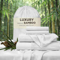 Cooling Bed Sheet Set 4 Piece Bamboo Rayon Deep Pocket Twin Full Queen King Extra Soft Wrinkle Fade Stain Resistant Hotel Luxury Pillowcase Bedroom Decor