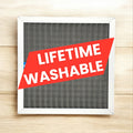 Washable HVAC Air Filter Reusable Permanent Furnace Filter with Aluminum Frame, Easy to Clean, Multiple Sizes Available, Electrostatic Air Filter for Home and Office HVAC Systems