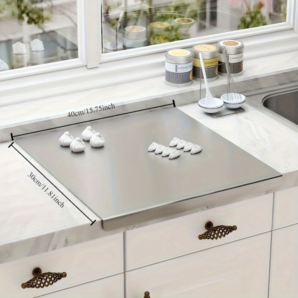 Extra Large Stainless Steel Cutting Board ¨C Multi-Use Kitchen Chopping Board, Easy to Clean & Store, Multiple Sizes