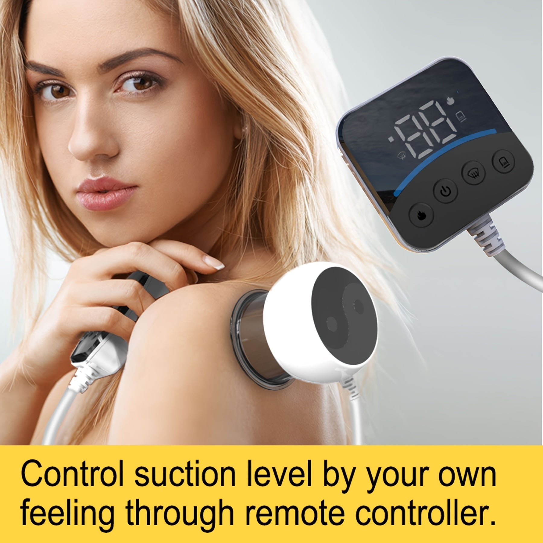 Electric Cupping Massage Device with Remote Control ¨C Neck Back Waist Shoulder Massager, 3 Modes, Hot Compress Therapy, Deep Tissue Relief