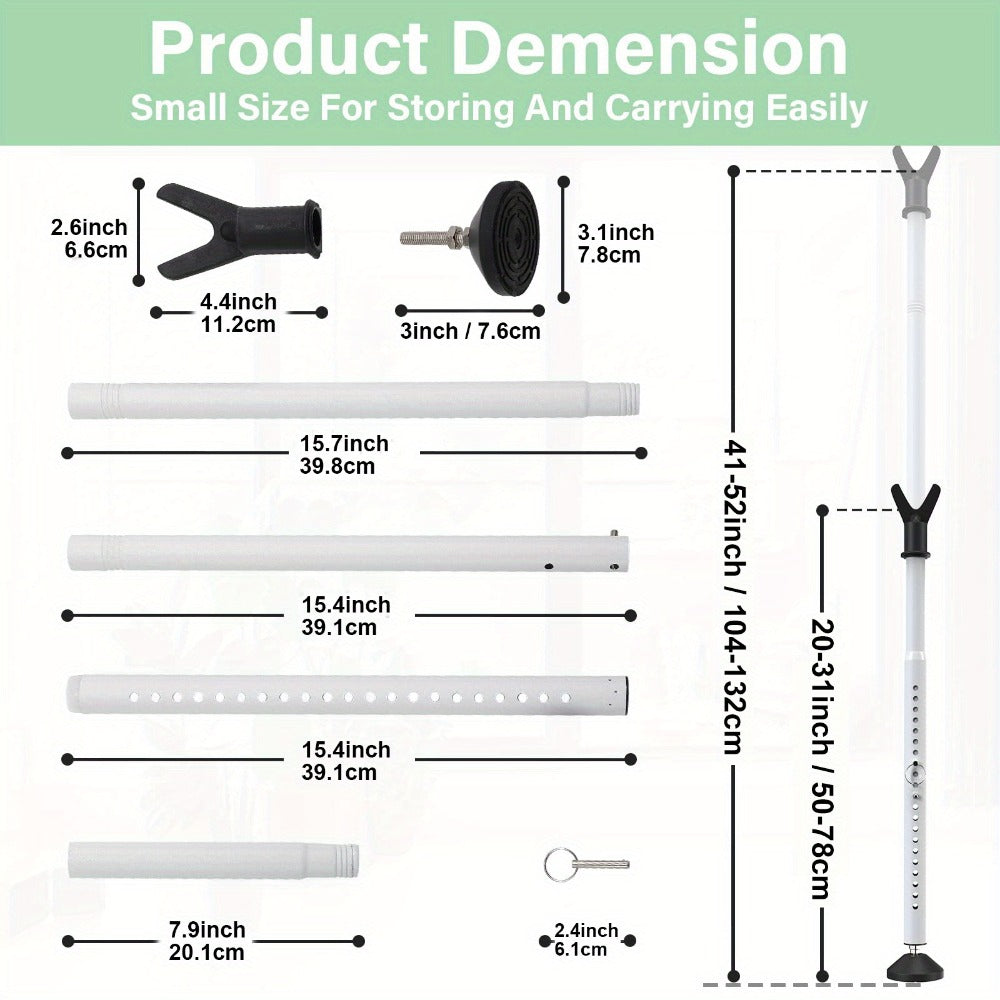 Door Security Bar Adjustable 28-45 Inch ¨C Heavy Duty Door Barricade Bar with Anti-Slip Base, Fits Standard & Sliding Doors, Windows, Apartments, Hotels ¨C Home Security Door Stopper Jammer 1 or 2 Pack