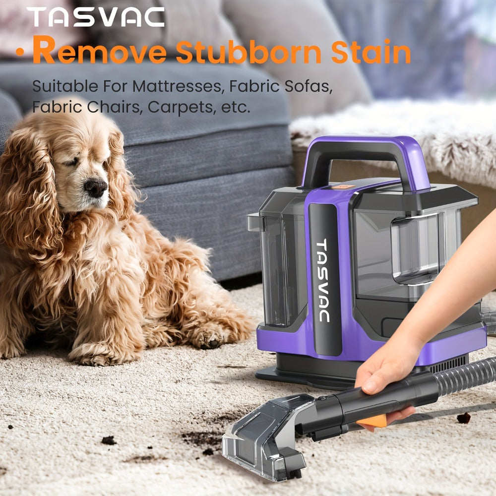 Portable Spot Cleaner for Carpet & Upholstery | Dual Brush Power Suction Stain Remover with Multifunctional Tools ¨C Deep Cleans Sofa, Car Seats, Stairs & Pet Stains
