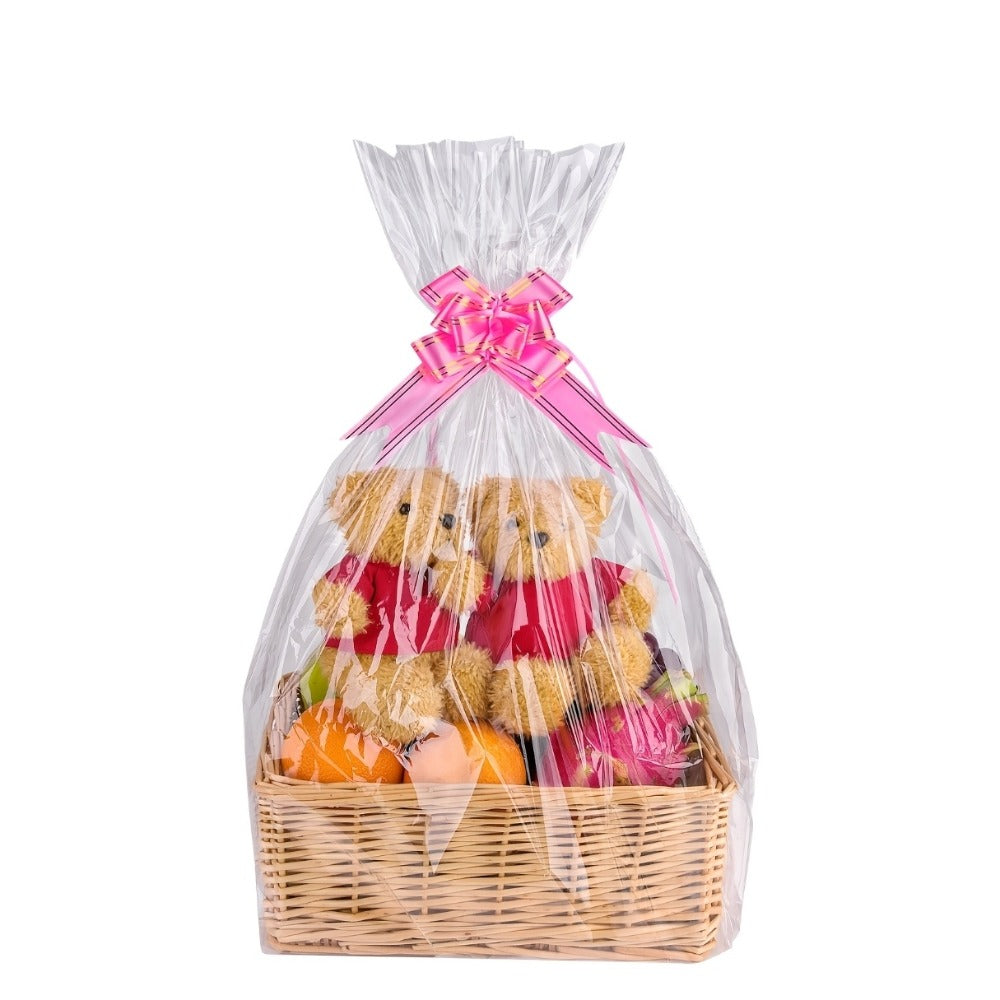 Cellophane Bags 50-Pack Large 18x30 Inch Transparent Gift Basket Wrap Bags ¨C Clear Cellophane Wrapping for Christmas, Holidays & Gift Packaging