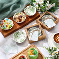 Wedding Favors for Guests 80 Pack Small Ceramic Bowls Bulk Set | 3.3 Inch Green Verdure Mini Dipping Bowl Sauce Dish with Cards & Box for Party Shower Souvenir