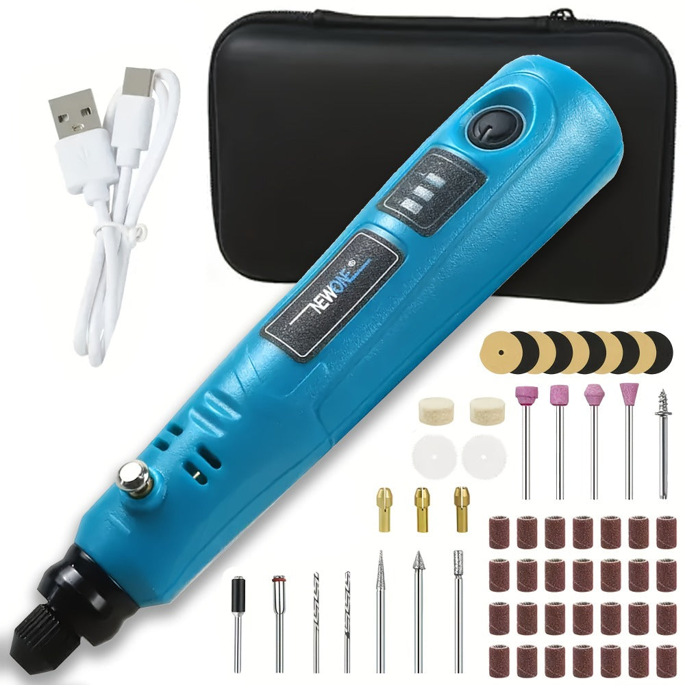 Cordless Rotary Tool Kit 3.6V USB Charging ¨C Sanding Polishing Drilling Engraving Multi-Purpose Power Tool for Home Workshop Hobbyists 25/53/86 Pcs