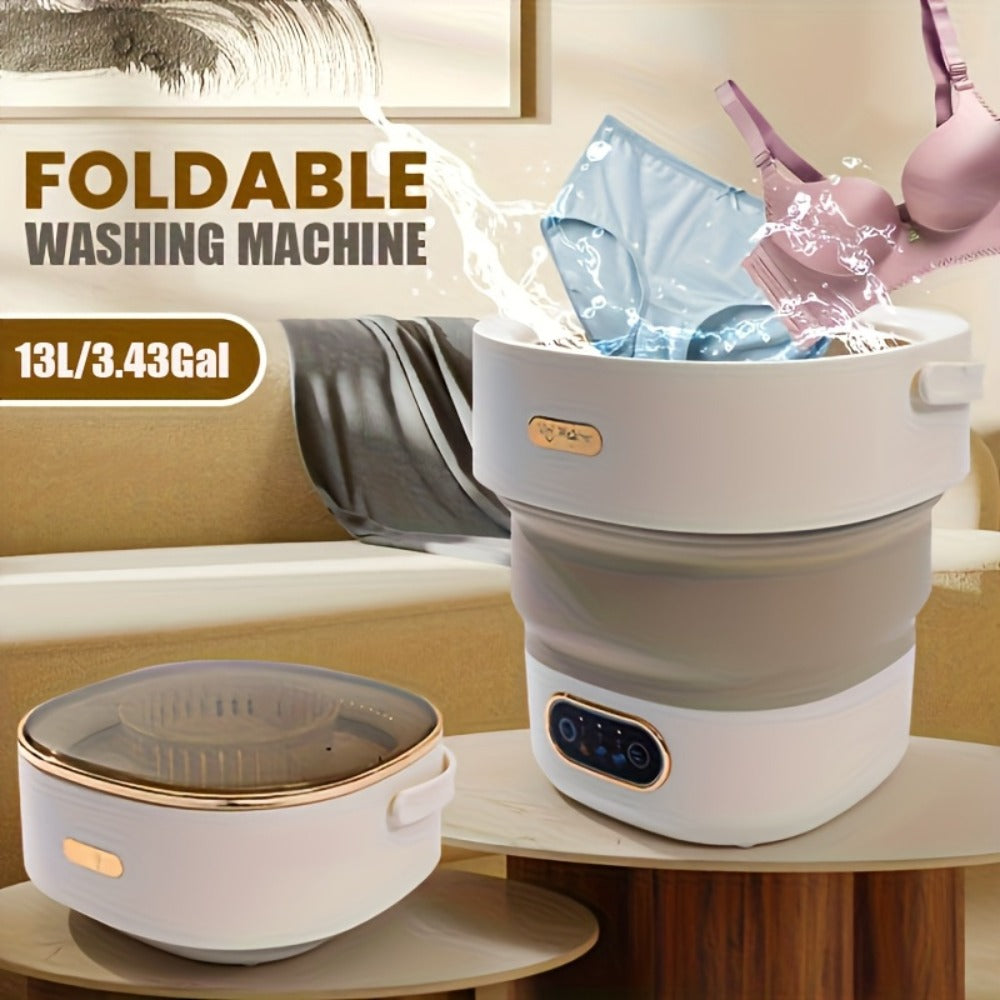 Portable Washing Machine Foldable Mini Washer Large Capacity for Underwear Socks Baby Clothes Apartment Dorm Travel Camping