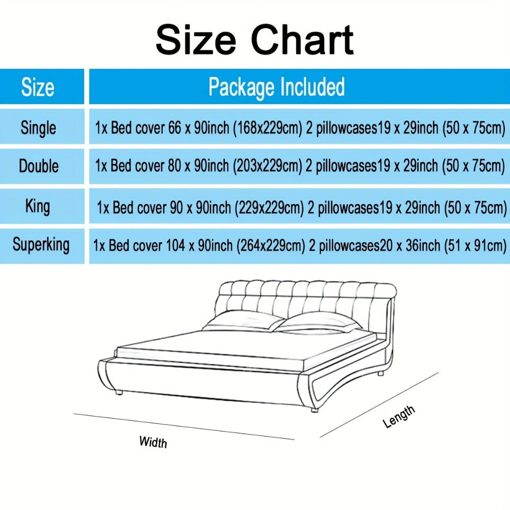 Bedspread Set 3 Piece Striped Rhombus Pattern Soft Breathable Bed Cover with 2 Pillowcases Lightweight Comforter Alternative Bedding Set for Bedroom Dorm Room