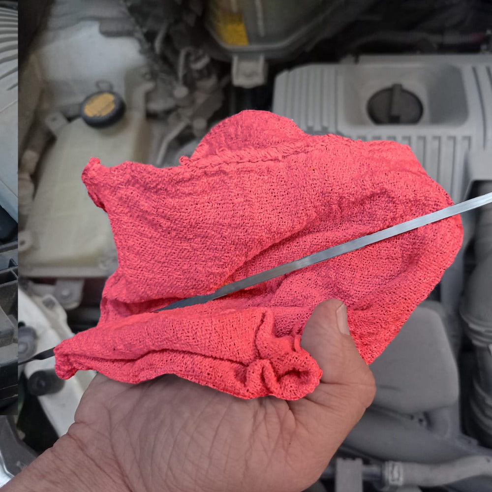 Cotton Shop Rags 12x14 Inch Absorbent Lint-Free Cleaning Towels Multipurpose Shop Towels for Automobile Garage Industry Home Red White Navy Blue 50 100 150 200 500 Pack Bulk Value