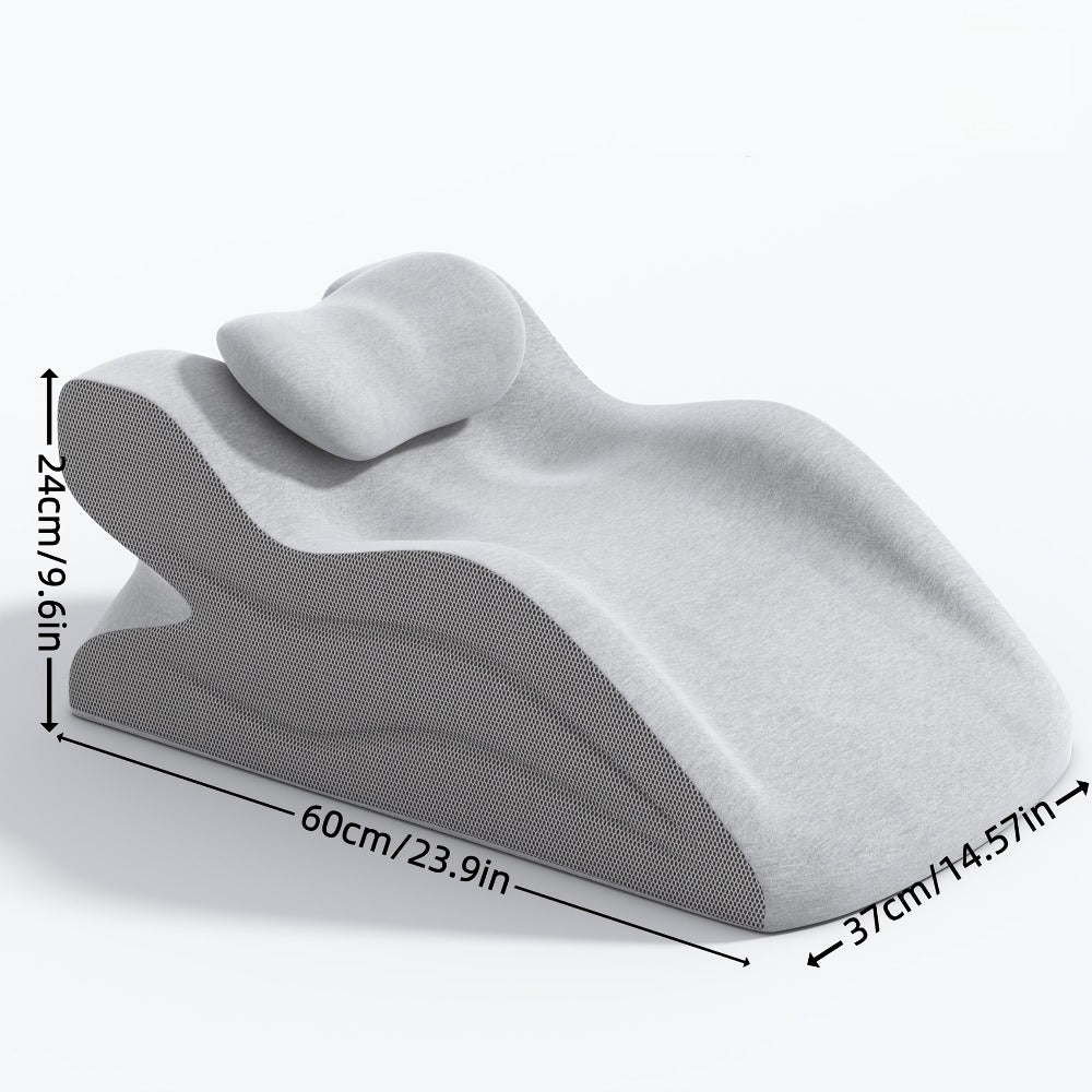 Wedge Pillow Memory Foam ¨C Ergonomic Cervical & Lumbar Support for Stomach, Side & Back Sleepers | Breathable Removable Washable Cover, Multi-Use for Sleep, Office & Reading, Great Gift for Couples