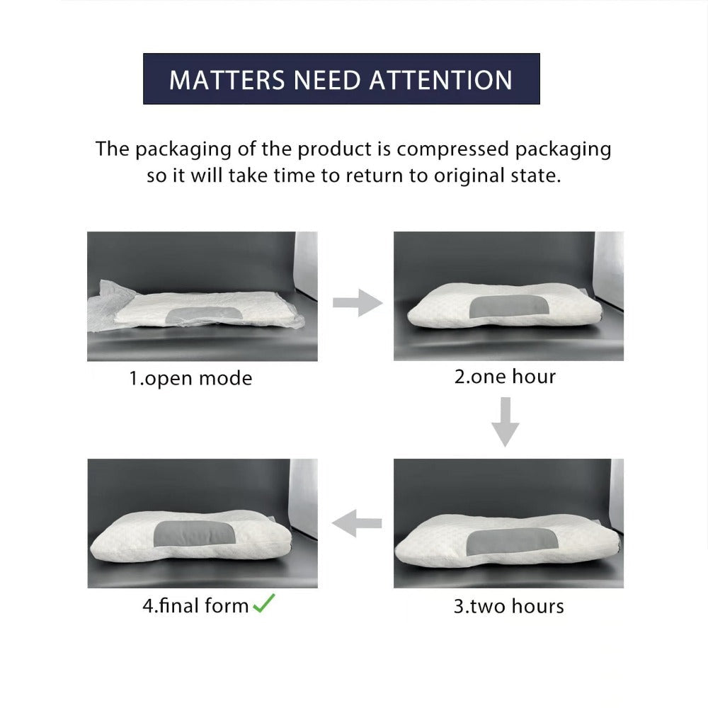 Neck Pillow for Sleeping Set of 2 Ergonomic Cervical Support Pillow Soft Adjustable Contour Design Washable Cover Premium Filling for Side Back Stomach Sleepers
