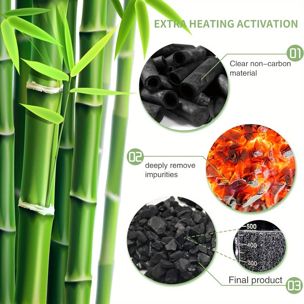 Bamboo Charcoal Air Purifying Bags Odor Absorber & Moisture Absorber Natural Activated Charcoal Odor Eliminator for Car Home Closet Shoe Refrigerator Pet Area Multi-Pack