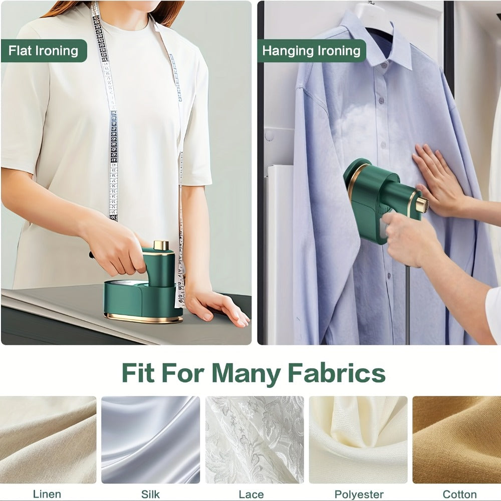 Portable Travel Clothes Steamer Mini Handheld Garment Steamer Iron for Clothes Fast Heat-Up Wrinkle Remover for Home Dorm College Travel Suitcase-Friendly Compact Design