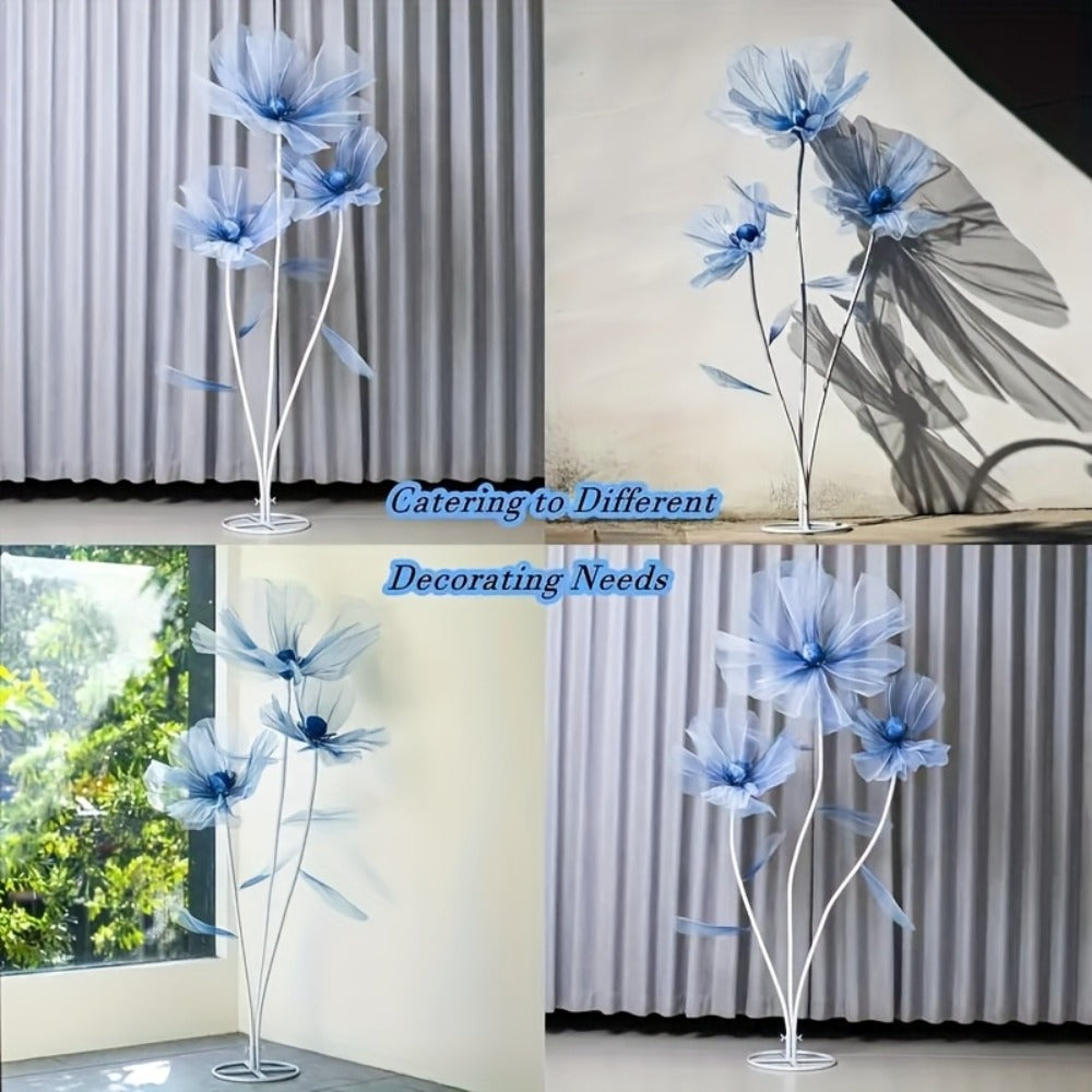 Artificial Silk Peony Flowers Giant Set of 3 Large Fake Flowers with Base & Branches for Wedding, Birthday Party, Home Decor & Window Display ¨C 8 Colors