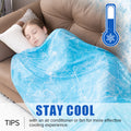Cooling Blanket for Hot Sleepers - Summer Lightweight Breathable Throw Blanket Double-Sided Soft Cool Blanket for Bed Couch Sofa Night Sweats Hot Flashes Relief Tie-Dye & Solid Colors