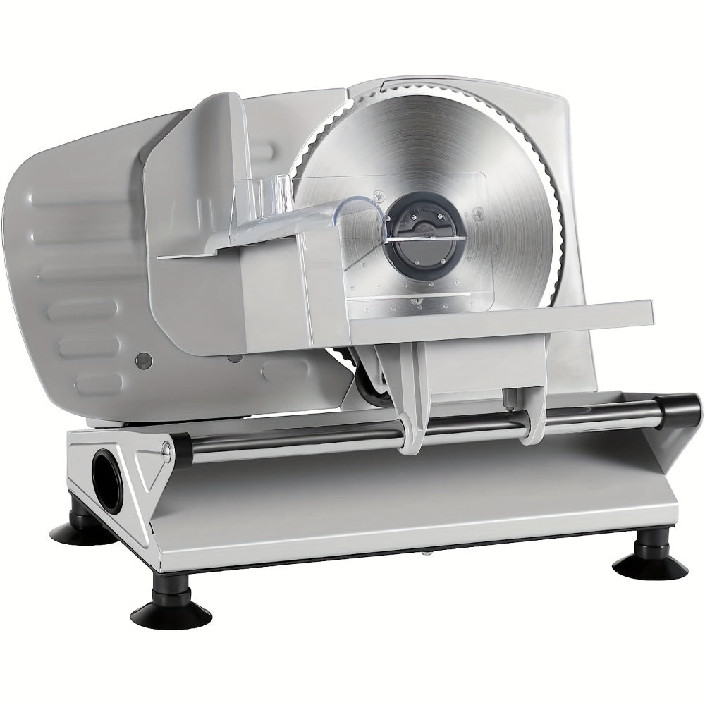 Electric Meat Slicer for Home, 6.7¡± Stainless Steel Blade, 150W Deli Food Slicer with Adjustable 0-15mm Thickness for Cold Cuts, Cheese, Bread & Vegetables, Easy to Clean