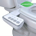 Bidet Toilet Seat Attachment ¨C Non-Electric Mechanical Bidet with Rear Wash, Adjustable Water Pressure, Self-Cleaning Nozzle, Brass T-Adapter & Metal Hose for US & Canada Toilets