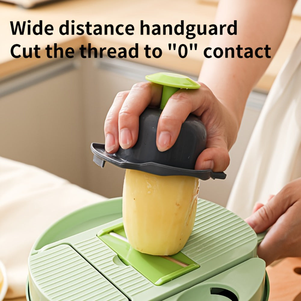 Vegetable Chopper 16-in-1 Manual Food Chopper Slicer Dicer Grater with Container ¨C Professional Onion Potato Carrot Cutter Kitchen Tool