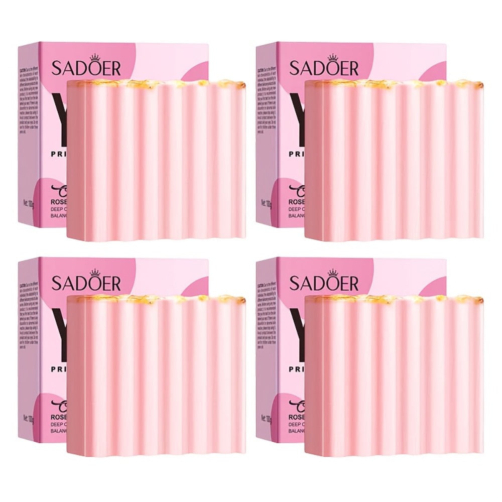 Intimate Cleansing Soap Rose Essence Built-in Bubble Net Rich Foam pH Balance Moisturizing Private Parts Soap for Women Peach Strawberry 2pcs 4pcs