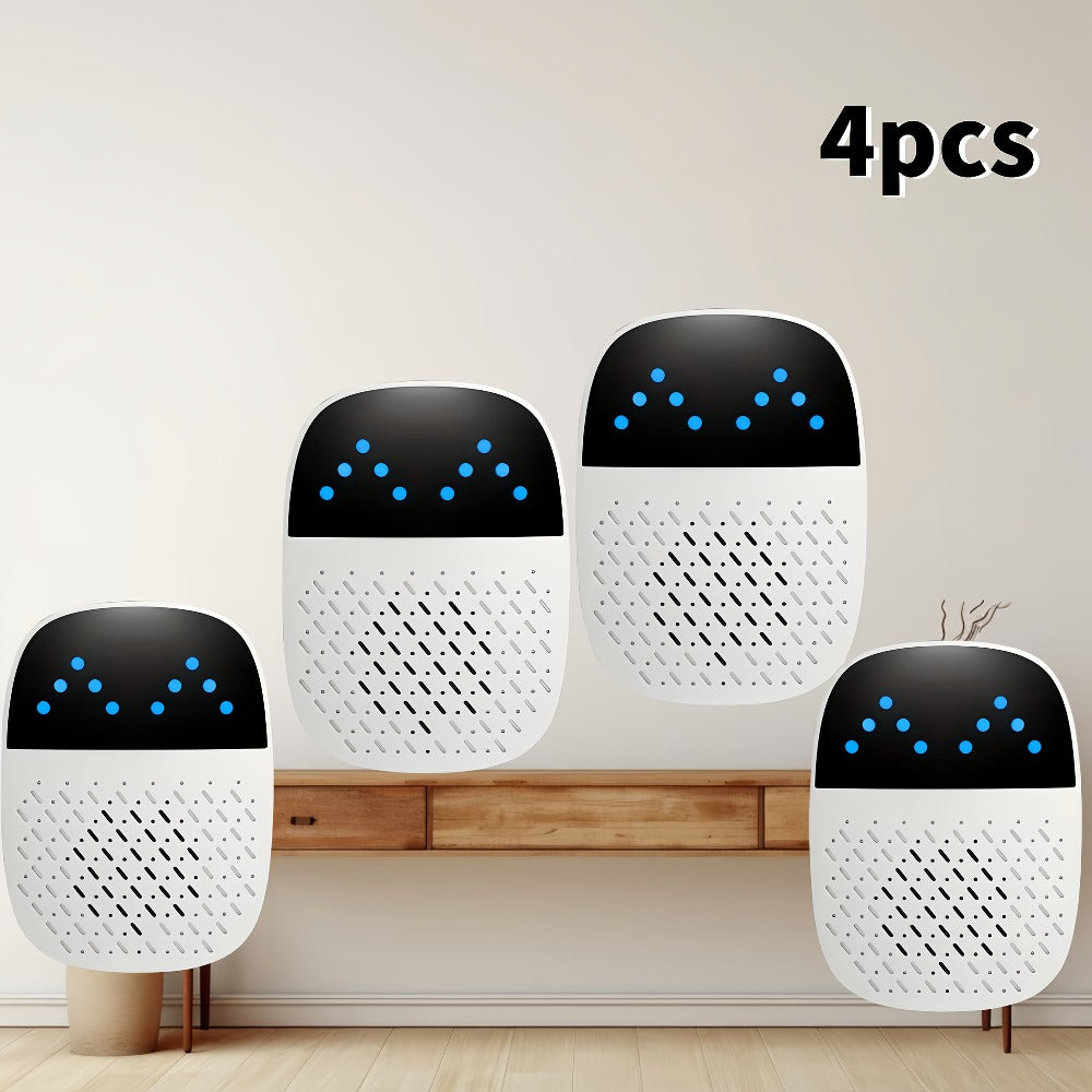 Ultrasonic Pest Repeller 4 Pack - Dual-Mode Indoor Plug-In Repellent for Mice, Spiders, Ants, Flies, Roaches | Wide Coverage for Home, Apartment & Dormitory