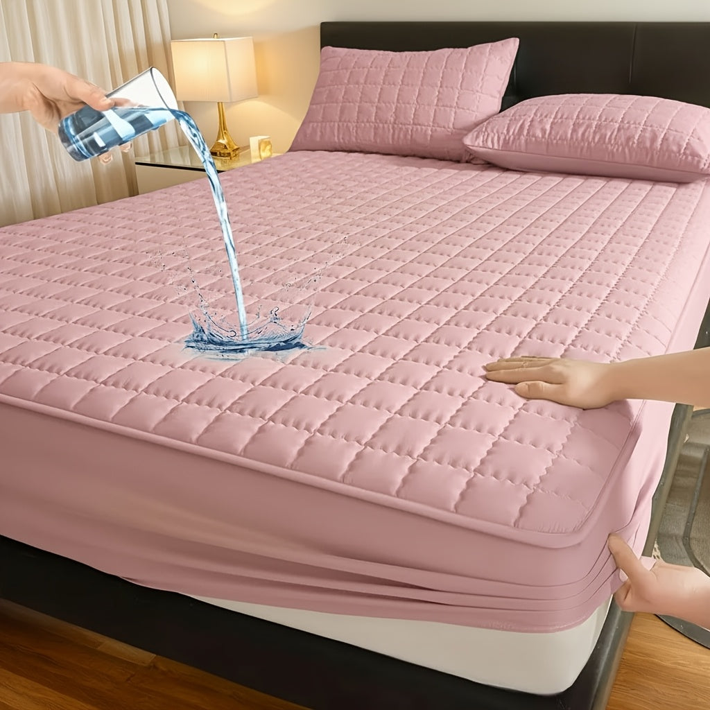Mattress Protector Cover Soft Breathable Cooling Fitted Sheet Twin Full Queen King Deep Pocket Machine Washable Bed Cover for Home Hotel Minimalist Bedding Multiple Colors
