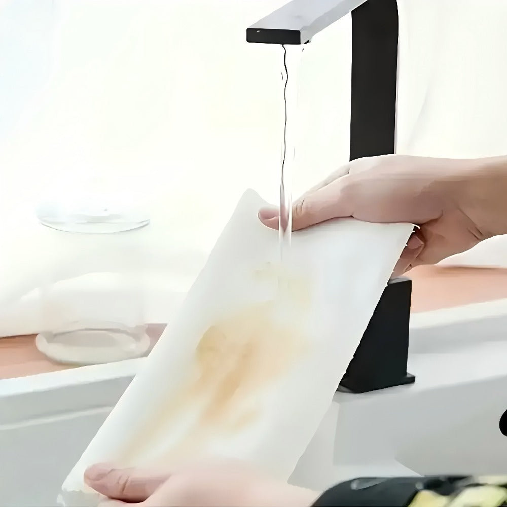 Reusable Kitchen Paper Towels 800 Times Use Washable Non-Stick Oil Degreasing Cleaning Cloth Wet Dry Dual-Use Lazy Rag for Home Kitchen Household