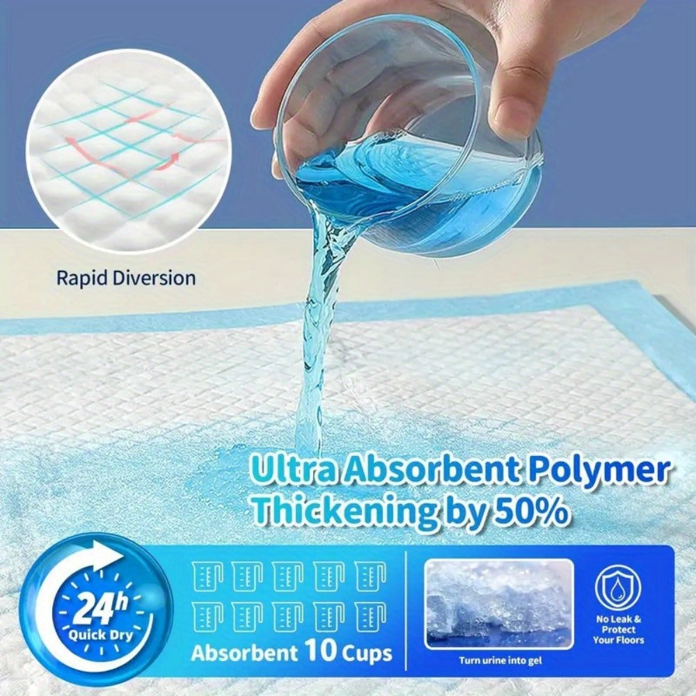 Puppy Pee Pads for Dogs - Super Absorbent Leak-Proof Disposable Dog Training Pads - Puppy Potty Pads for Puppies Cats Rabbits - 50/100/200 Count 23.6¡±x23.6¡±