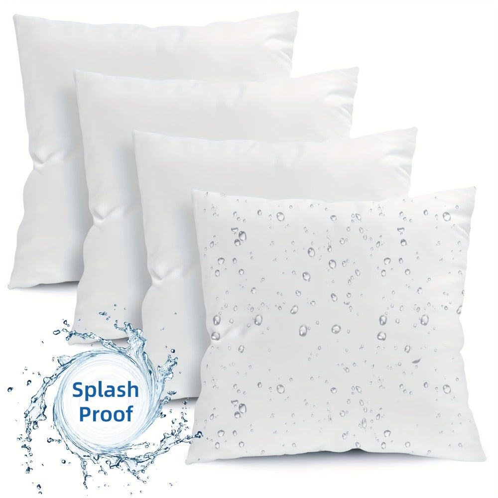 Outdoor Pillow Inserts 4/6 Pack ¨C Soft Microfiber Fill, Waterproof & Fluffy Throw Pillow Inserts for Sofa Bed Couch, 12x20 18x18 20x20 Inch