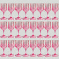 Plastic Wine Glasses 24 Pack ¨C Colorful Shatterproof Goblets for Parties, Weddings & Events ¨C Reusable Vintage-Style Stemmed Cups ¨C Lightweight Bulk Drinkware in Pink, Gold, Blue, Rose Gold & Green