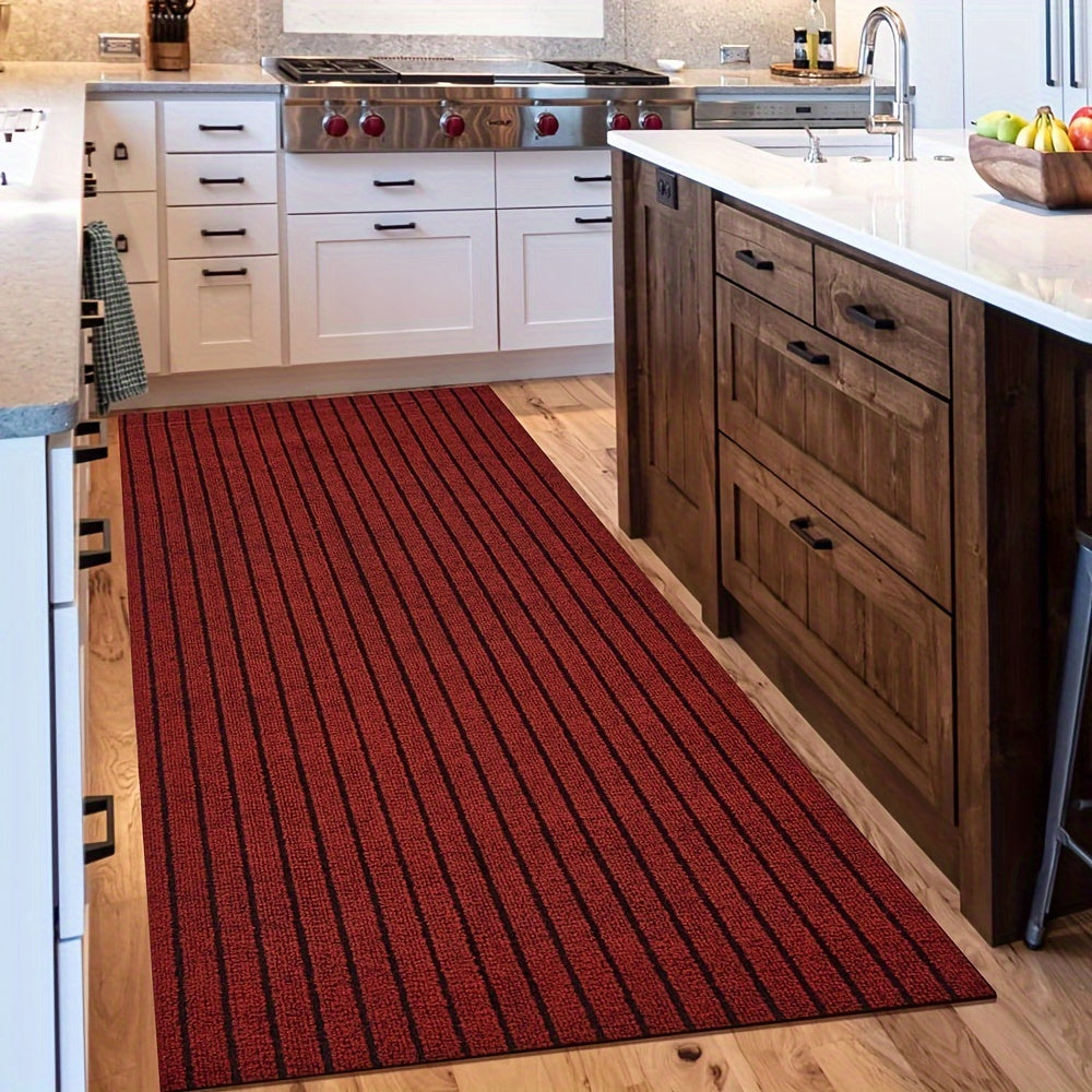 Runner Carpet with Rubber Backing - Non-Slip 1800G/sqm Heavy Duty Washable Indoor Outdoor Rug | Hallway, Entryway, Laundry Room & Balcony Runner Mat | Multiple Sizes & Colors