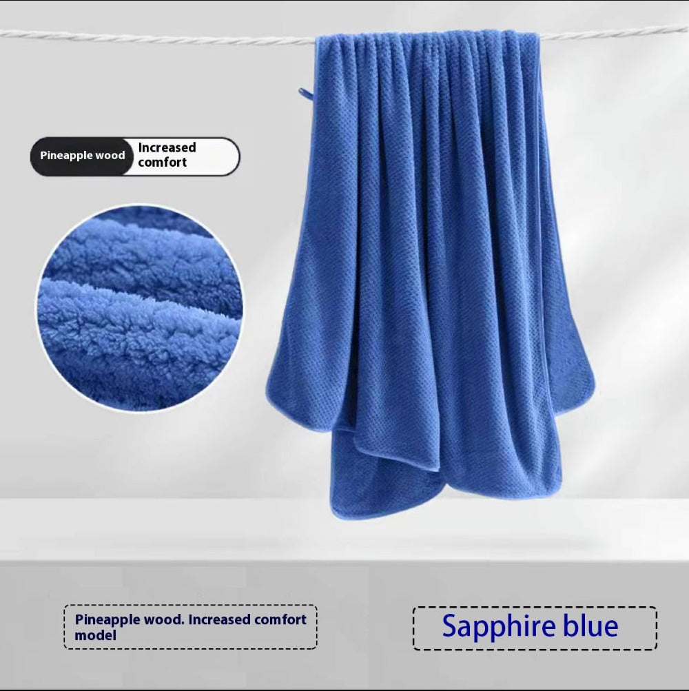 Coral Fleece Bath Towel Set 16 Piece 300GSM - Extra Large Bath Towel Washcloths Square Towels Soft Absorbent Quick Dry | 11 Colors | Hotel Home Travel Spa Gift Complete Bathroom Towel Collection