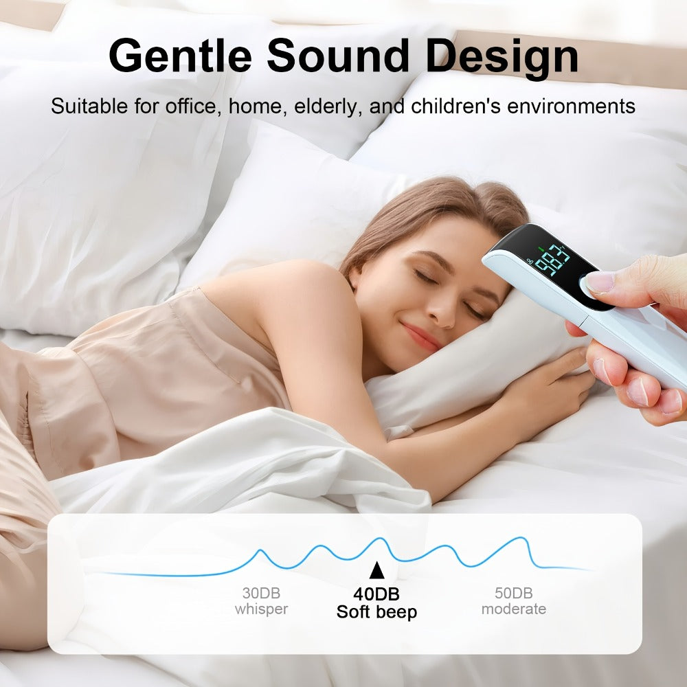 Infrared Forehead Thermometer No-Touch Digital Thermometer for Adults Kids Baby with Fever Alert Fast Accurate Temperature Reading Object & Room Mode