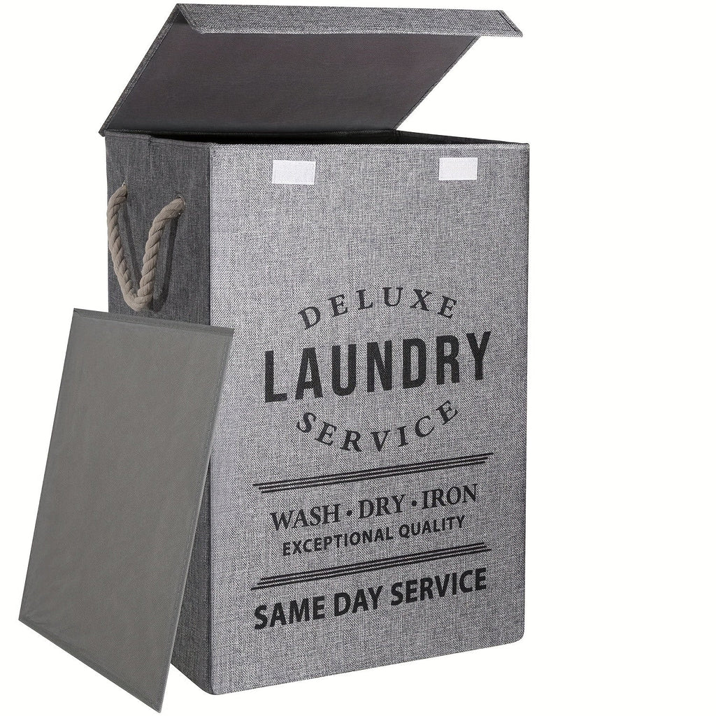Collapsible Laundry Hamper with Lid ¨C 22.45 Gallon Large Foldable Laundry Basket Bin for Clothes, Bedroom Organizer & Toy Storage ¨C Black, Gray, 1-Pack & 3-Pack Options