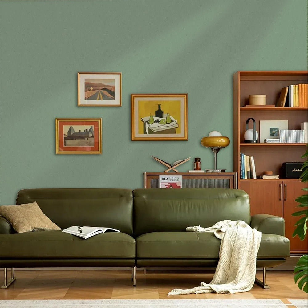 Peel and Stick Wallpaper Textured Matcha Green | Self-Adhesive Contact Paper 23.62¡±x118.1¡± Roll | Removable Wall Covering for Kitchen Bathroom Living Room Bedroom Decor