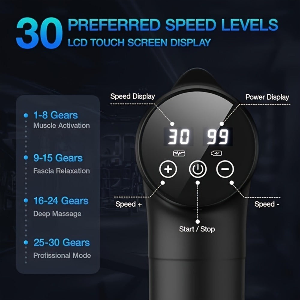 Massage Gun Deep Tissue ¨C Handheld Electric Muscle Massage Gun for Full Body, Back, Neck & Arm Relief, Percussion Massager for Sports & Fitness Recovery, Gift for Men Women Parents