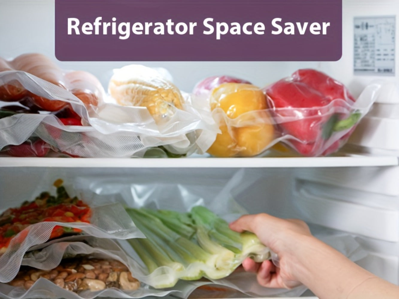 Vacuum Sealer Machine 8-in-1 ¨C 65Kpa Food Sealer with Cutter, Accessory Hose, 10 Bags Included, Stainless Steel, External Vacuum Port for Food Storage, Sous Vide & Meal Prep