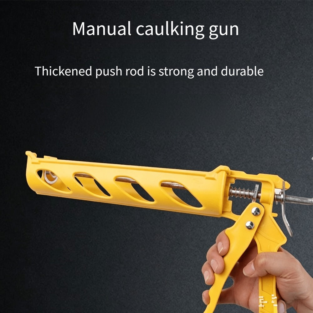 Caulking Gun Manual Drip-Free ¨C Lightweight Multi-Function Sealing Gun for Bathroom, Balcony, Doors & Windows, Home Decoration & Construction Projects, Easy-Squeeze Caulk Applicator