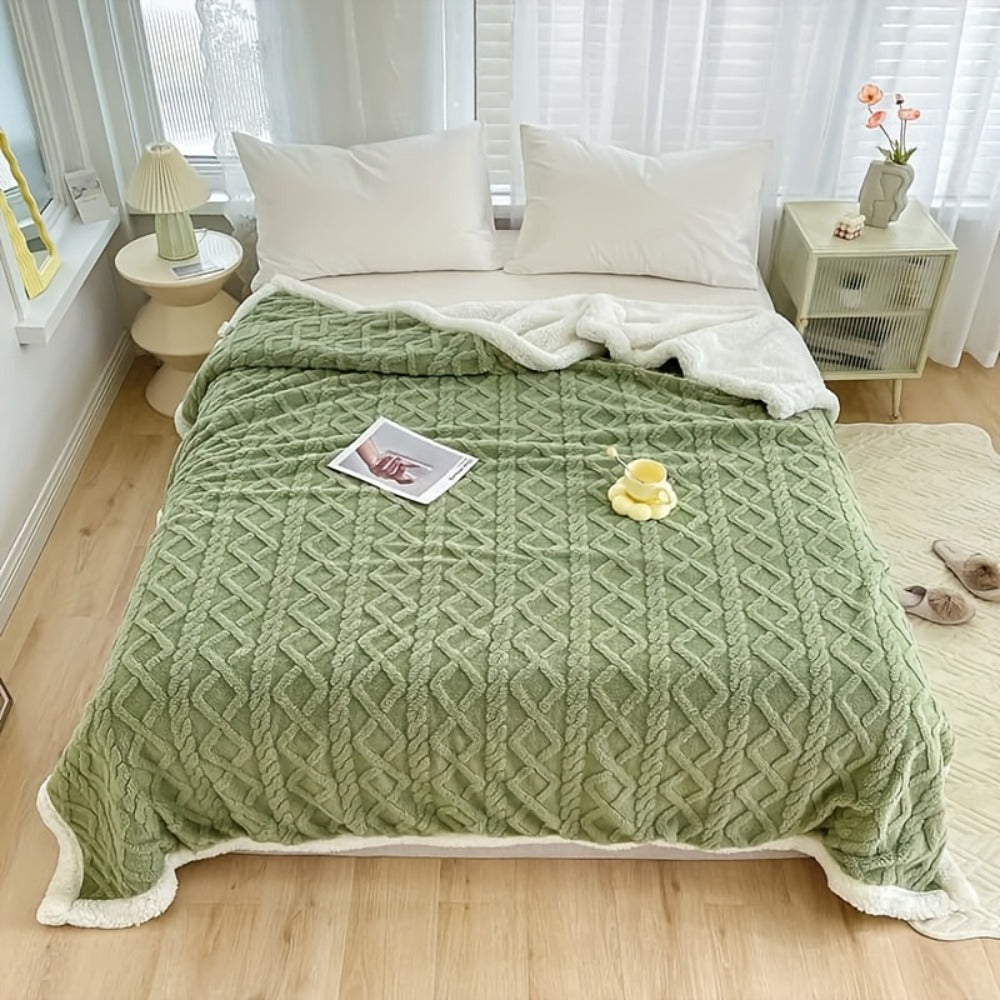 Taffeta Blanket Double-Sided ¨C Silky Soft All-Season Sleep Blanket for Bed & Air Conditioning, Machine Washable, 5 Colors, 3 Sizes