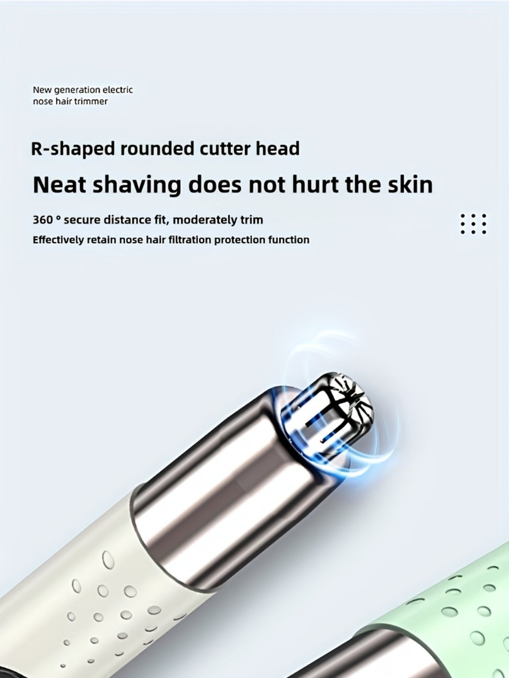 Nose Hair Trimmer Electric ¨C USB Rechargeable Stainless Steel Unisex Trimmer for Nose, Ear & Eyebrow Hair, No-Pull Painless Cutting, Portable Stylish Design for Men & Women