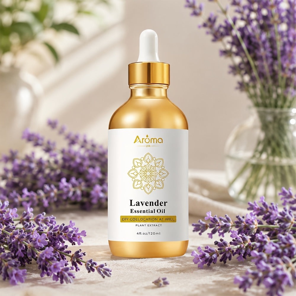 Lavender Essential Oil 4oz ¨C Pure Aromatherapy Oil for Diffuser, Candle, Humidifier & Massage | Also in Eucalyptus, Frankincense, Peppermint, Lemon & More