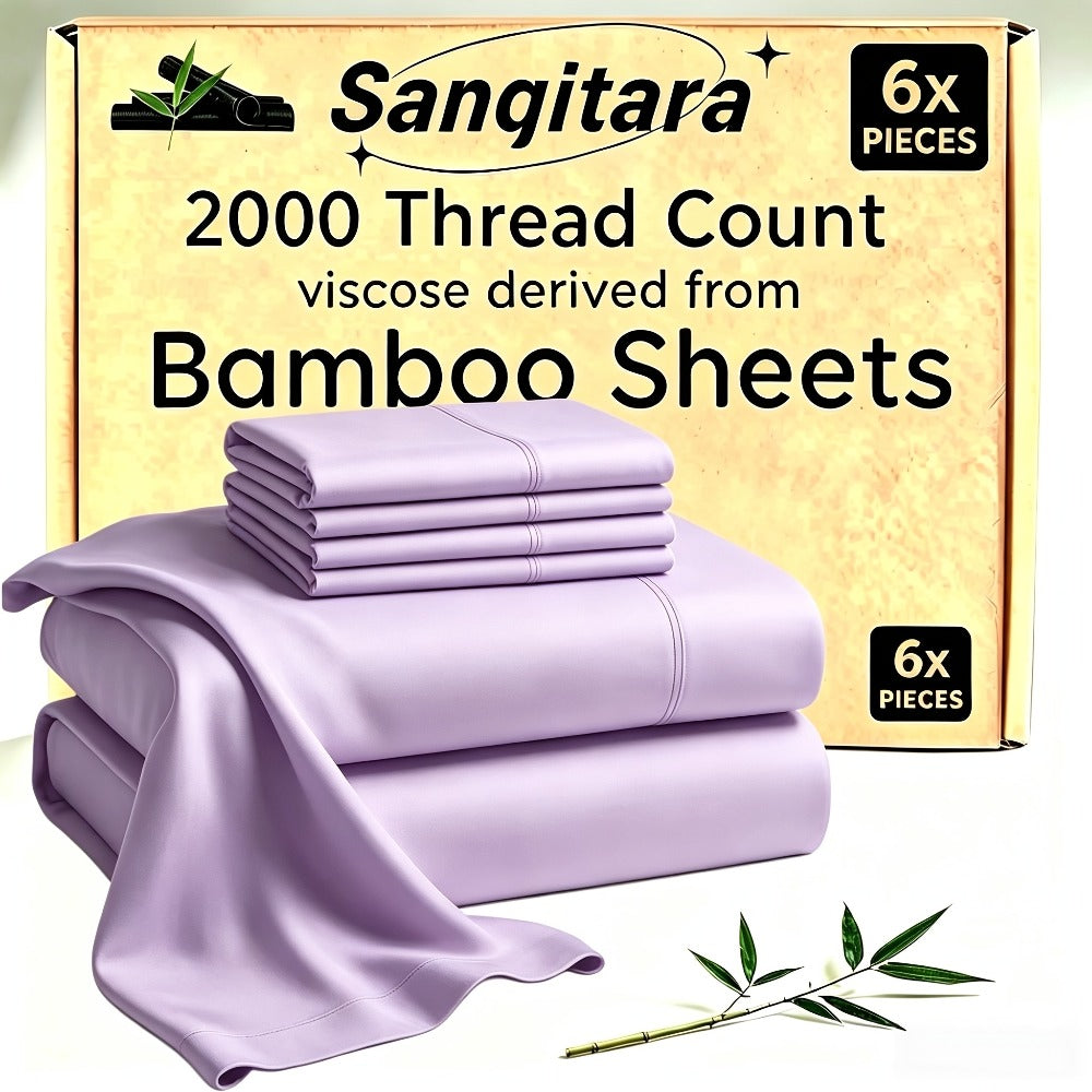 Cooling Fitted Sheet Bamboo Blend Ultra-Soft Deep Pocket Bed Sheet for Hot Sleepers Twin Full Queen King Size Machine Washable Breathable Cooling Bedding White Black Gray Navy Purple Apricot