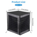 Outdoor AC Unit Cover Heavy Duty Waterproof Central Air Conditioner Cover with Mesh Vent Adjustable Straps UV Rain Snow Debris Bug Leaf Protection XS M L