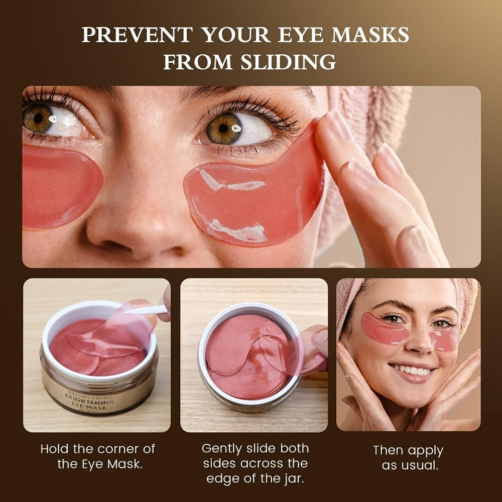 Caffeine Eye Masks with Collagen for Dark Circles & Puffiness ¨C Hydrating Under Eye Patches, Hypoallergenic Mild Formula, Unisex, Suitable for All Skin Types, 60 or 120 Count