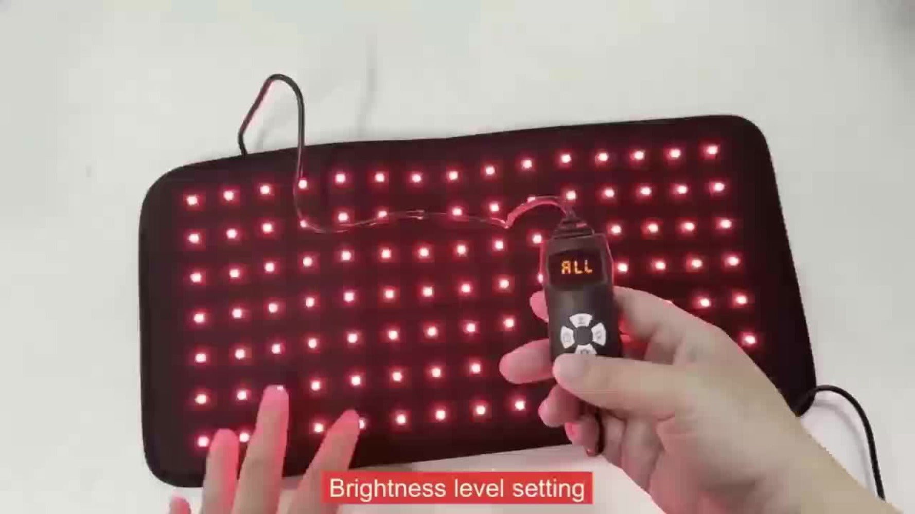 Red Light Therapy Pad Wearable Wrap with Timer ¨C Low Voltage Portable Infrared Light Device for Back, Waist, Shoulder & Knee Pain Relief, At-Home Body Recovery Wrap, Father's Day Gift, Black