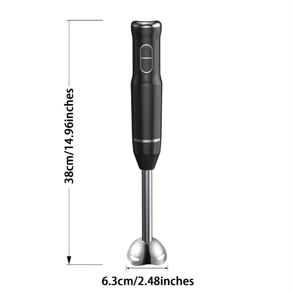 Immersion Blender 400W Handheld Stick Mixer with 2 Speeds & Turbo Mode 304 Stainless Steel Blades ¨C Corded Hand Blender with Detachable Base for Soup Smoothie Puree Baby Food