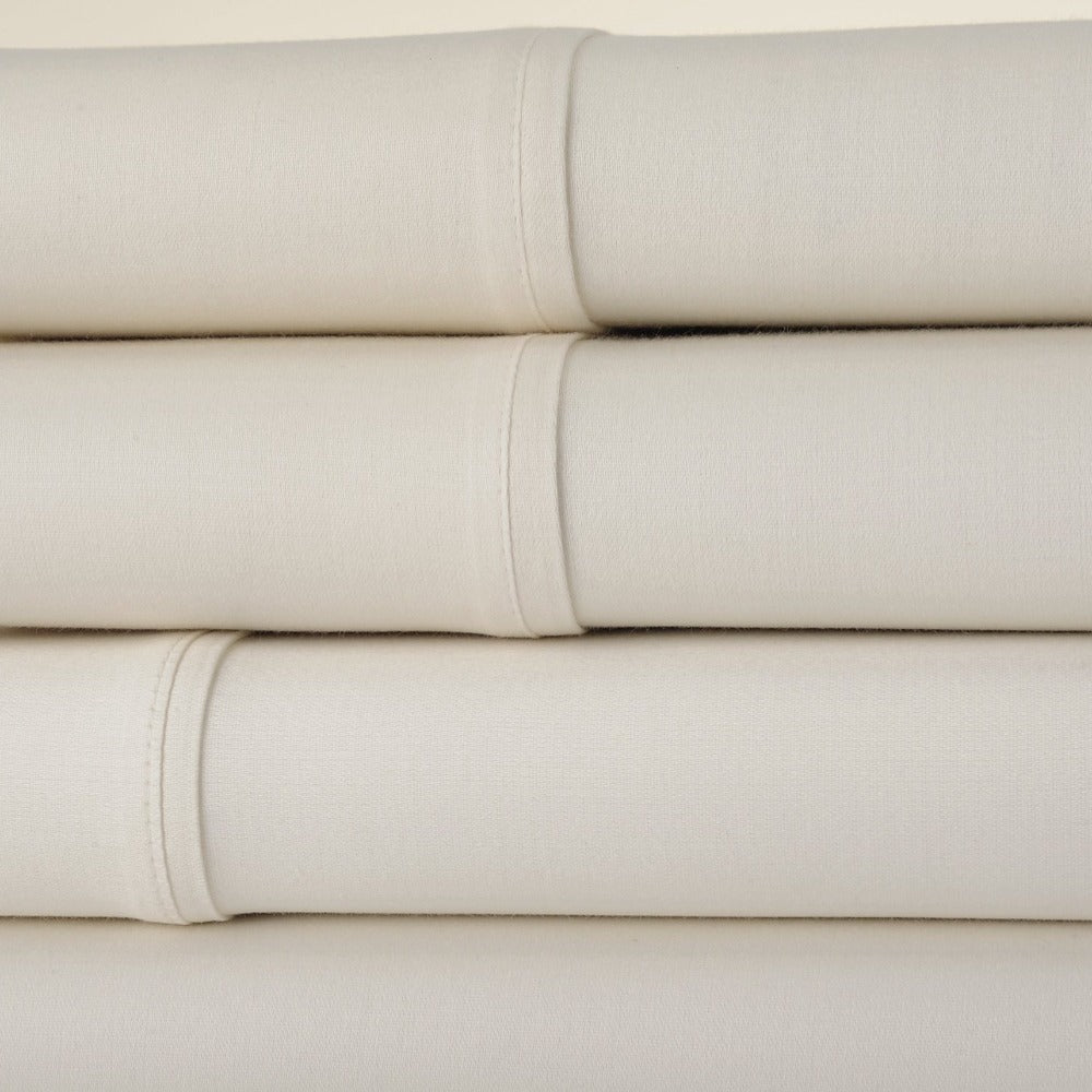 Egyptian Cotton Sheet Set 1000 Thread Count - Deep Pocket Fitted Sheet, Sateen Weave, Breathable Soft Bedding Set for King Queen Full Twin