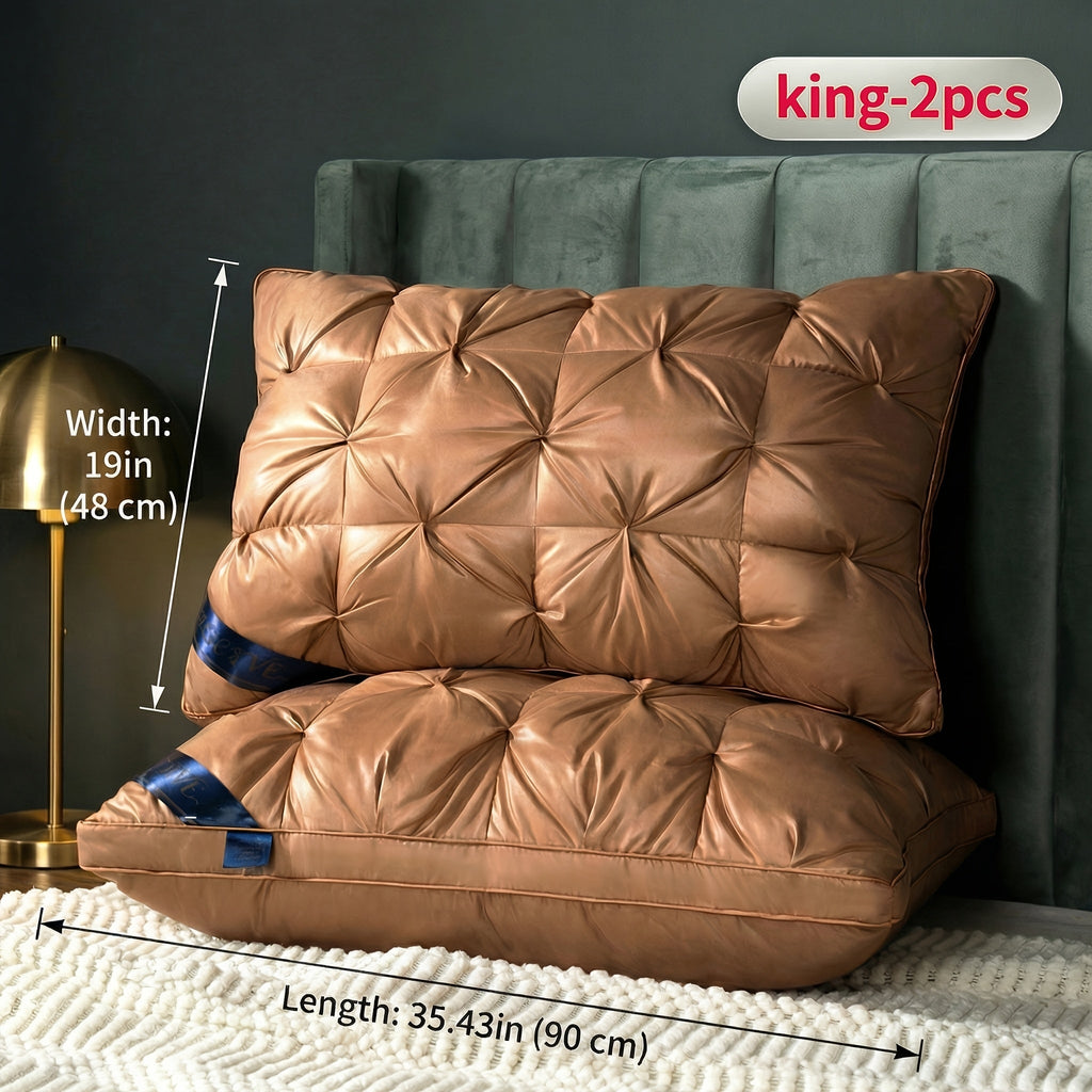 Pillows 2 Pack Queen King Size ¨C Luxury Hotel Quality Deep Sleep Neck Support Pillow High Fluffiness Soft Breathable Fabric All Season Bed Pillow Set