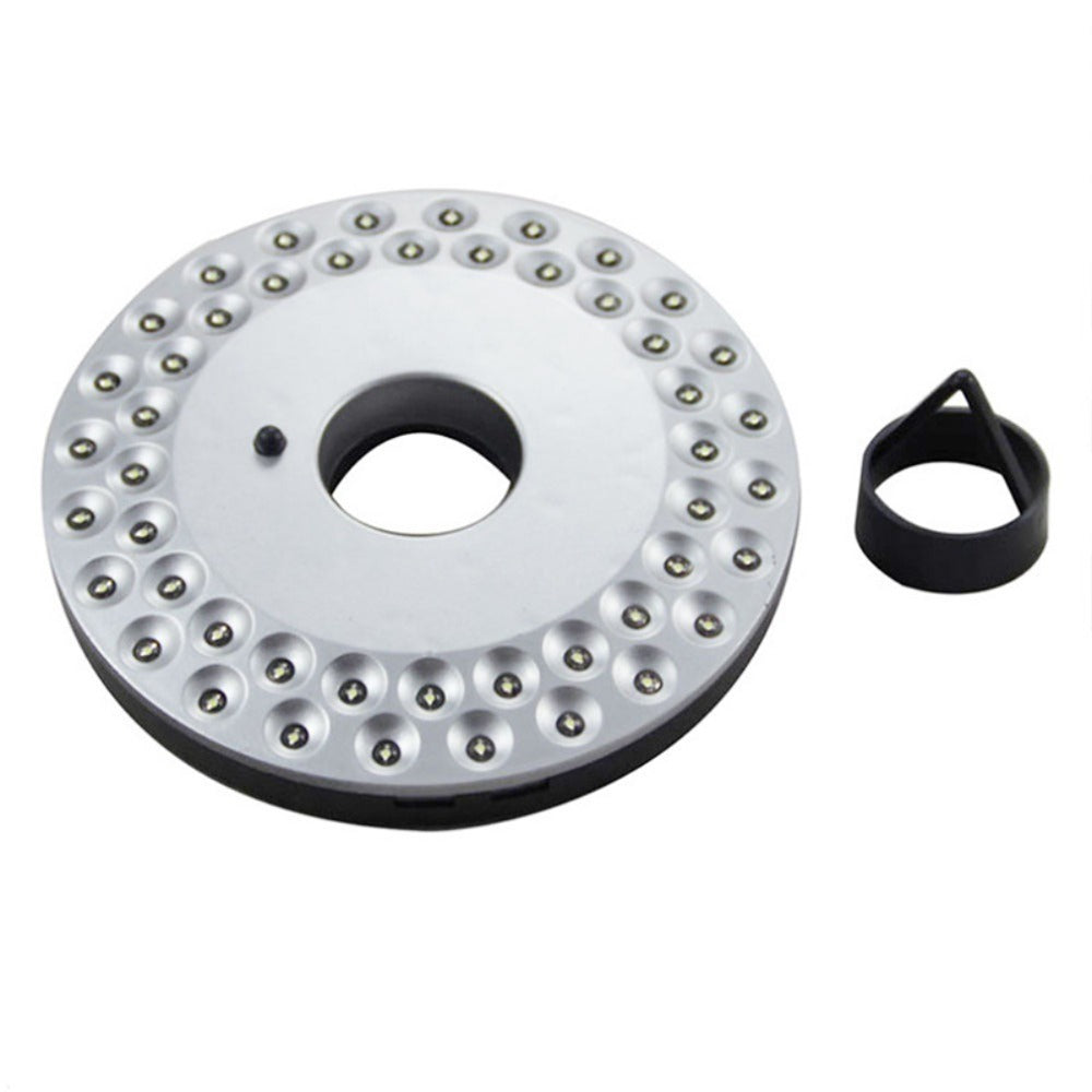 Patio Umbrella Light Battery Powered 48 LED ¨C 3 Brightness Modes Portable Outdoor Camping Light with Hook | 30-Hour Runtime for Patio, Garden, Beach, Tent & BBQ | Emergency Lantern Pole Light Gray
